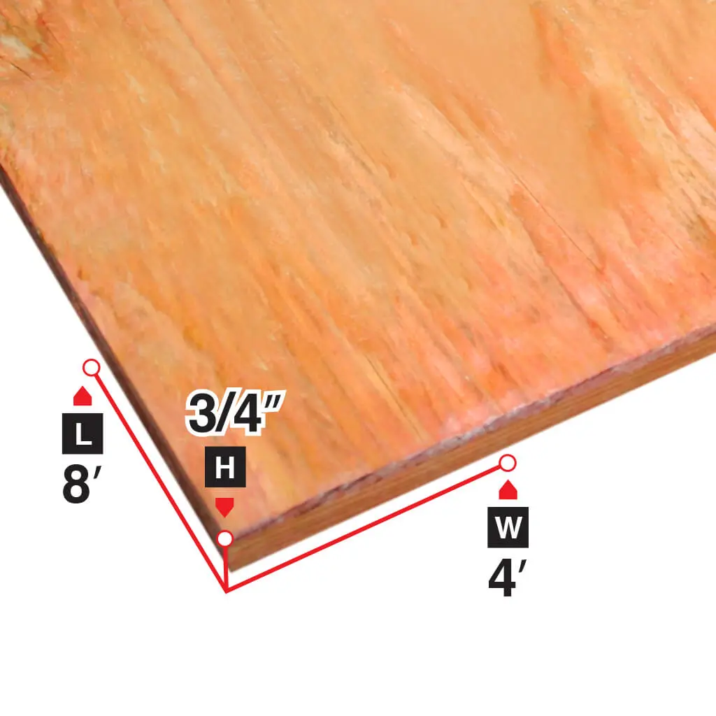 3/4 In. 4 Ft X 8 Ft. Fire-Resistant Treated Plywood 1