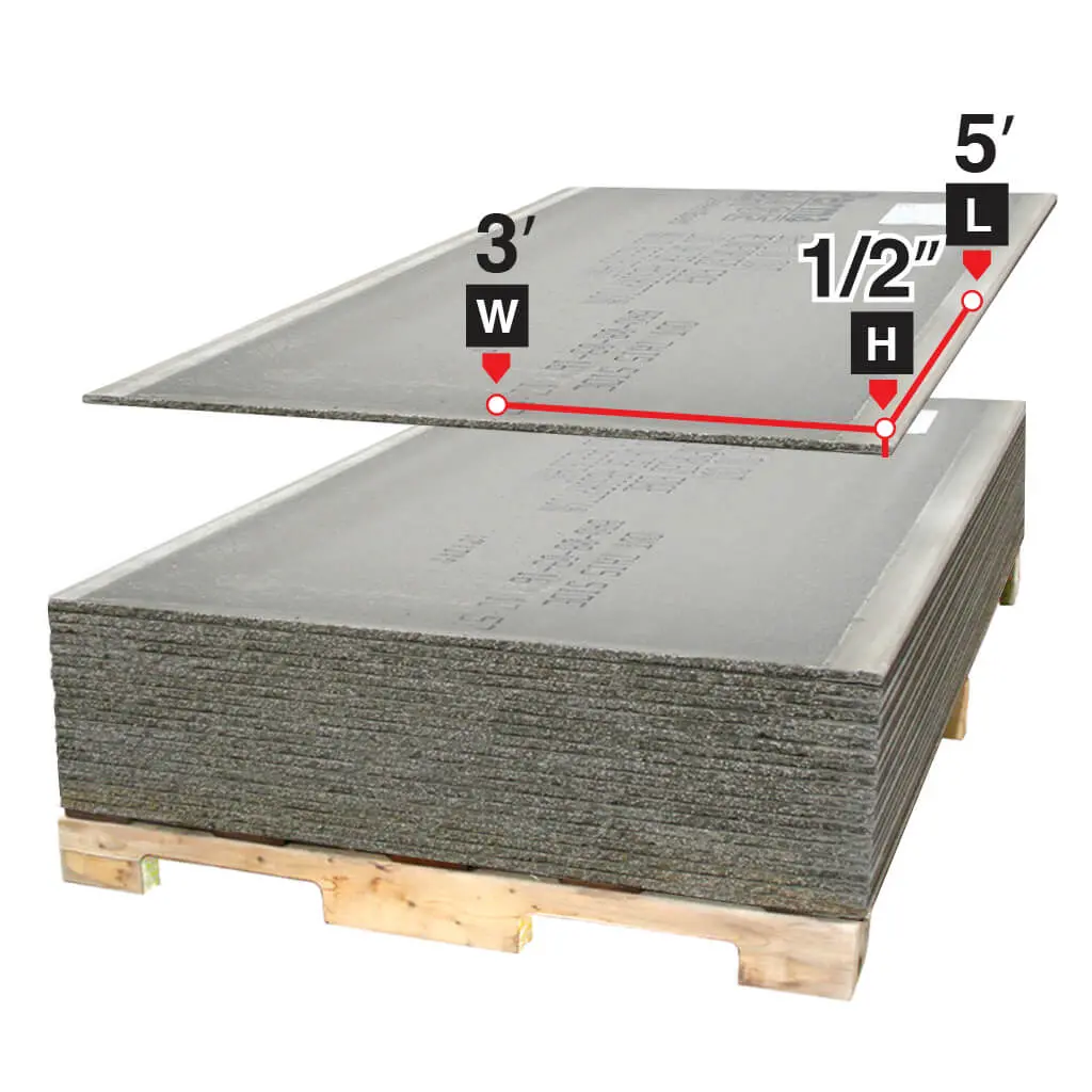 Permabase 1/2 In. X 3 Ft. X 5 Ft. Cement Board 1