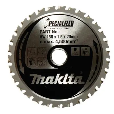 Makita A-96095 5-7/8 In. X 32-Tooth Metal Cutting/General Purpose Carbide Tipped Saw Blade 1