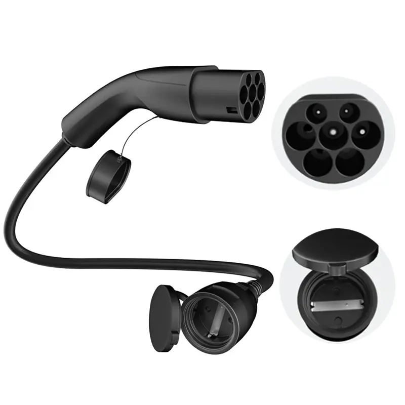 Type 2 To Schuko Socket Cable 1