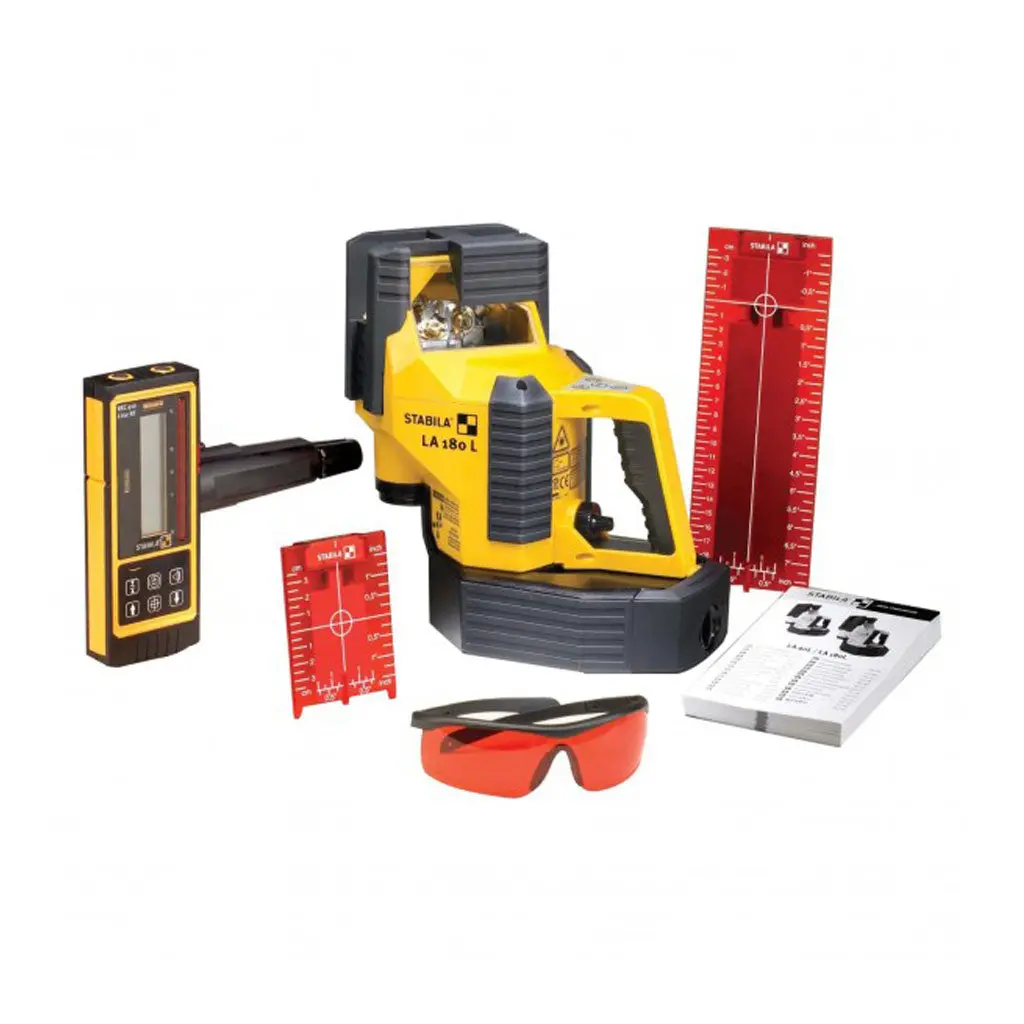 Stabila 02180 La180l Auto Alignment Multi-Line Laser Layout Station Kit 1