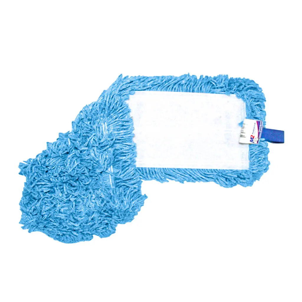 M2 Mfp-V4216 16 In. M-Tech Velcro Flat Blue Microfibre Mop Pad 1