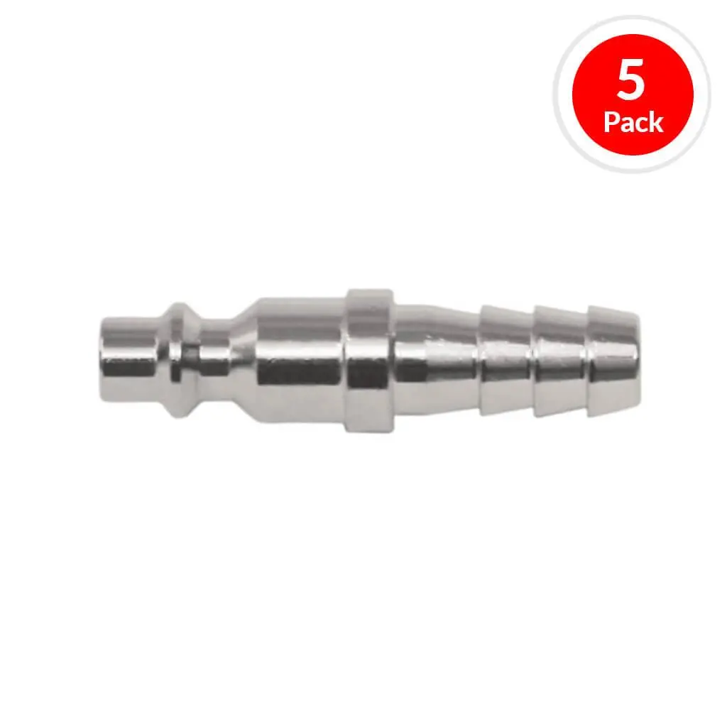 Duradrive Mp30h-5 3/8 In. Brass Barbed Quick-Connect Coupler Air Hose Fitting (5-Pack) 1