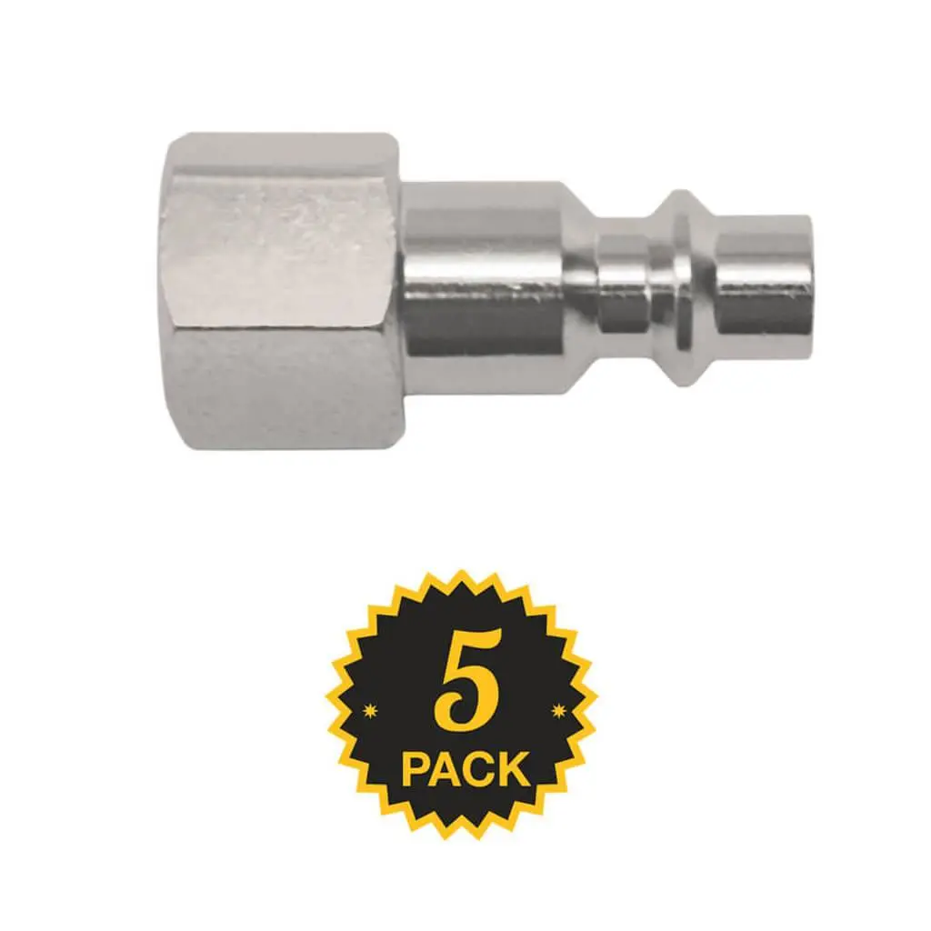 Duradrive Mp20f-5 1/4 In. Female Plug Coupler Air Hose Fitting (5-Pack) 1