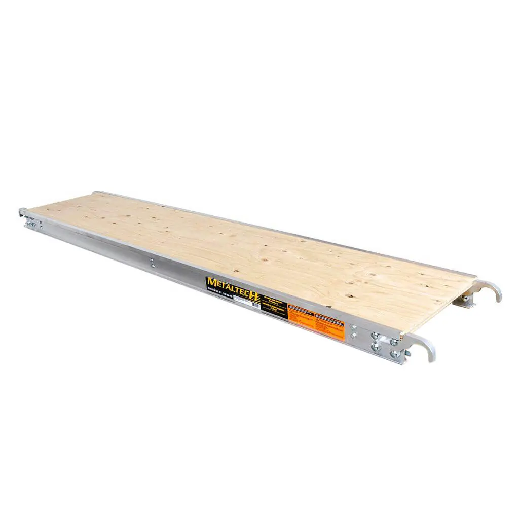 Metaltech M-Mpp1019 10 Ft. X 19 In. Aluminum Scaffold Platform With Plywood Deck 1