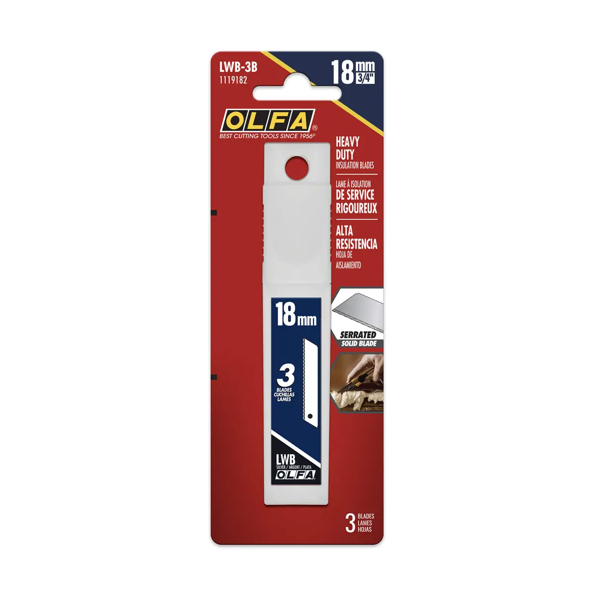 Olfa Insulation Blades 18Mm 3 Pack 1