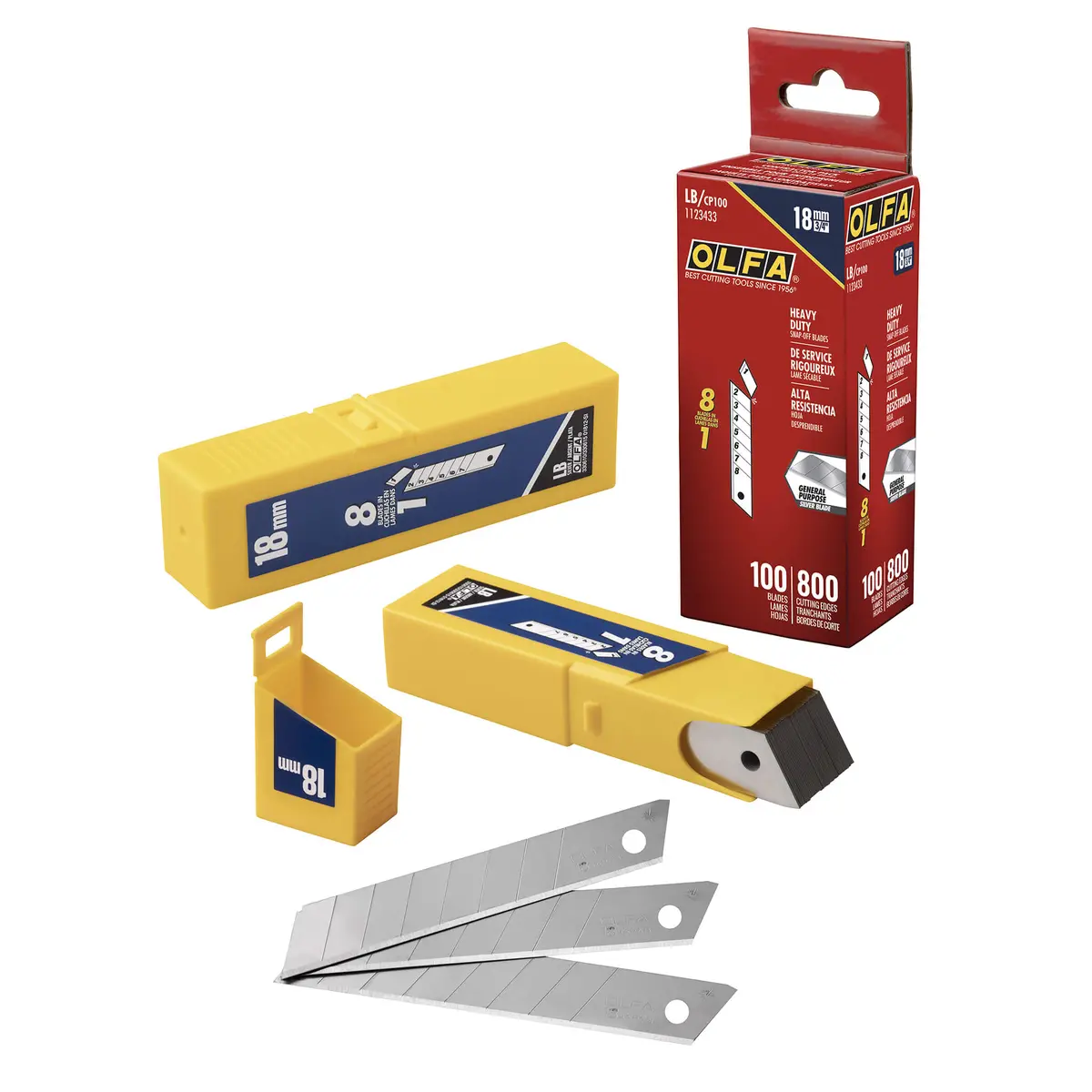 Olfa Snap Off Knife Blades 18Mm 100 Pack 1