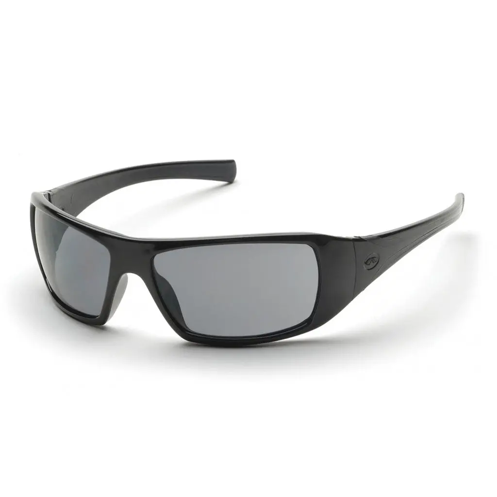 Pyramex Black Frame Safety Glasses With Gray Lens 1