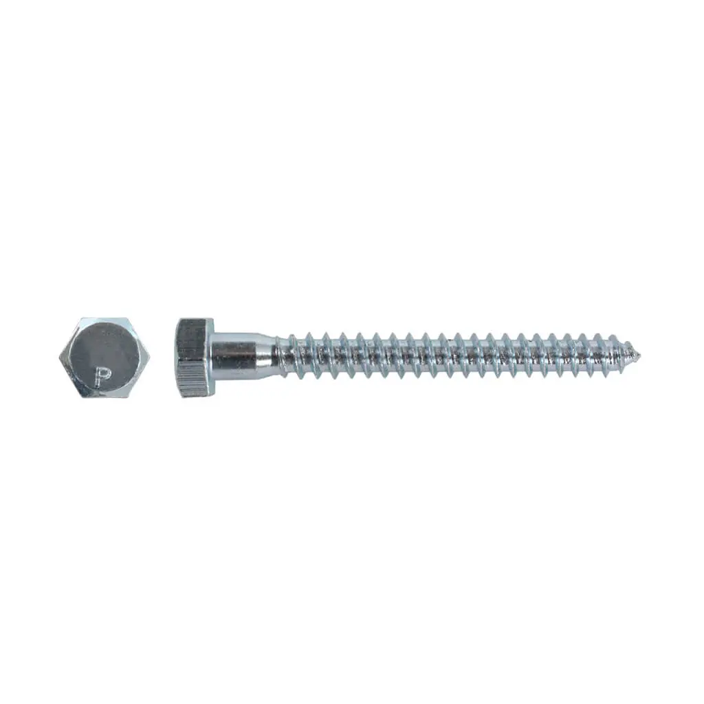 H Paulin 5/16 In. X 3 In. Zinc Coated Hex Head Lag Bolts (500-Box) 1