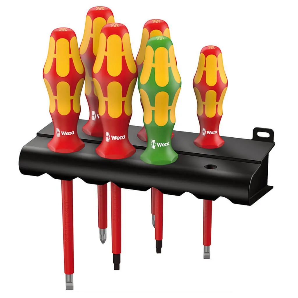Wera 05347777001 160 I/168 I/6 Kraftform Plus 6Pc Screwdriver Set With Rack 1