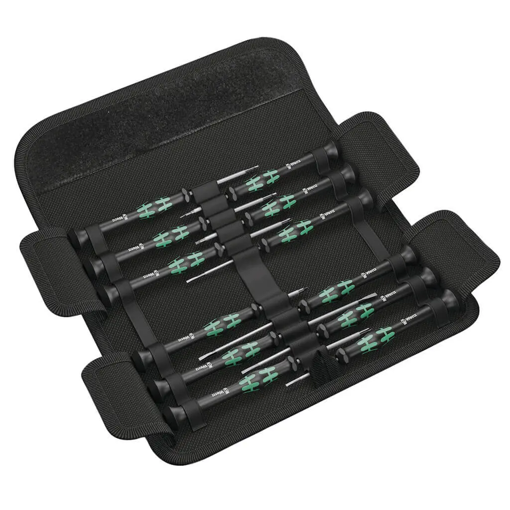 Wera 05073675001 Kraftform Micro Electronic Applications Screwdriver Set (12-Piece) 1