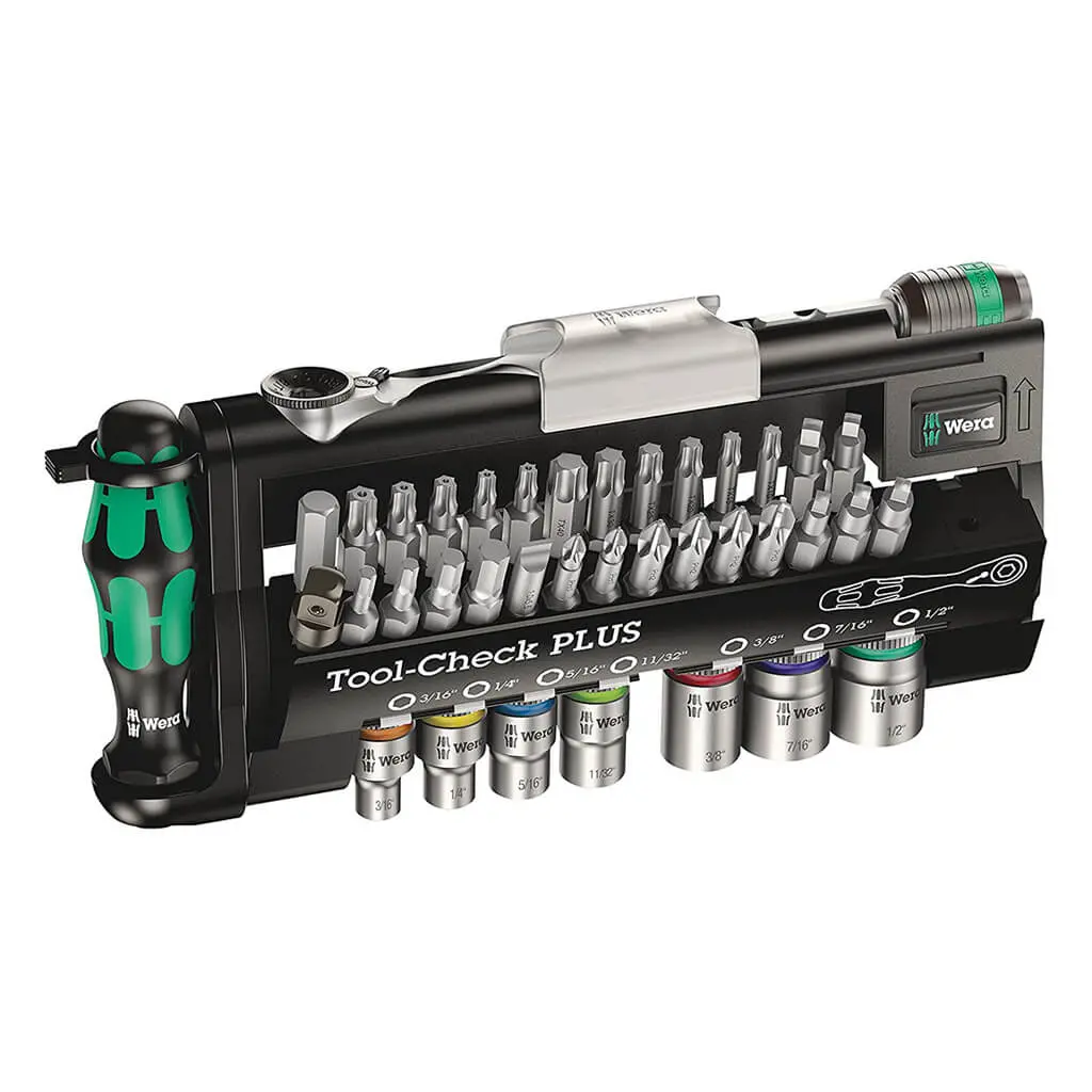Wera 05056491001 39-Piece Tool-Check Plus Ratchet Set With Imperial Socket 1