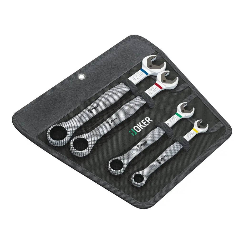 Wera 05073290001 Joker Sb Metric Ratcheting Combination Wrench Set (4-Piece) 1