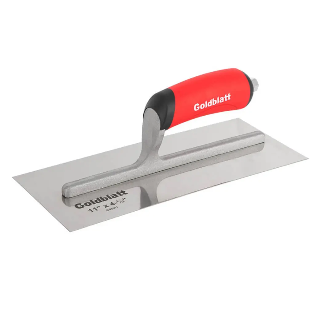 Goldblatt 11 In. X 4-1/2 In. Curved Blade Drywall Trowel 1