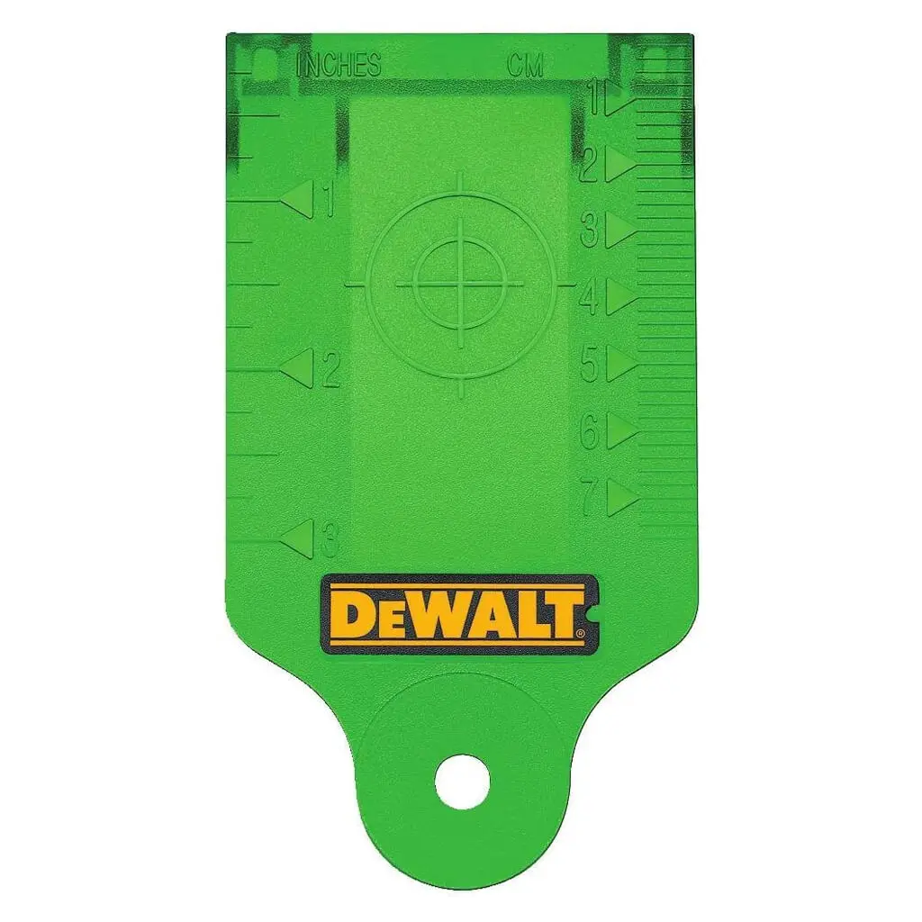 Dewalt Dw0730g Green Laser Target Card 1