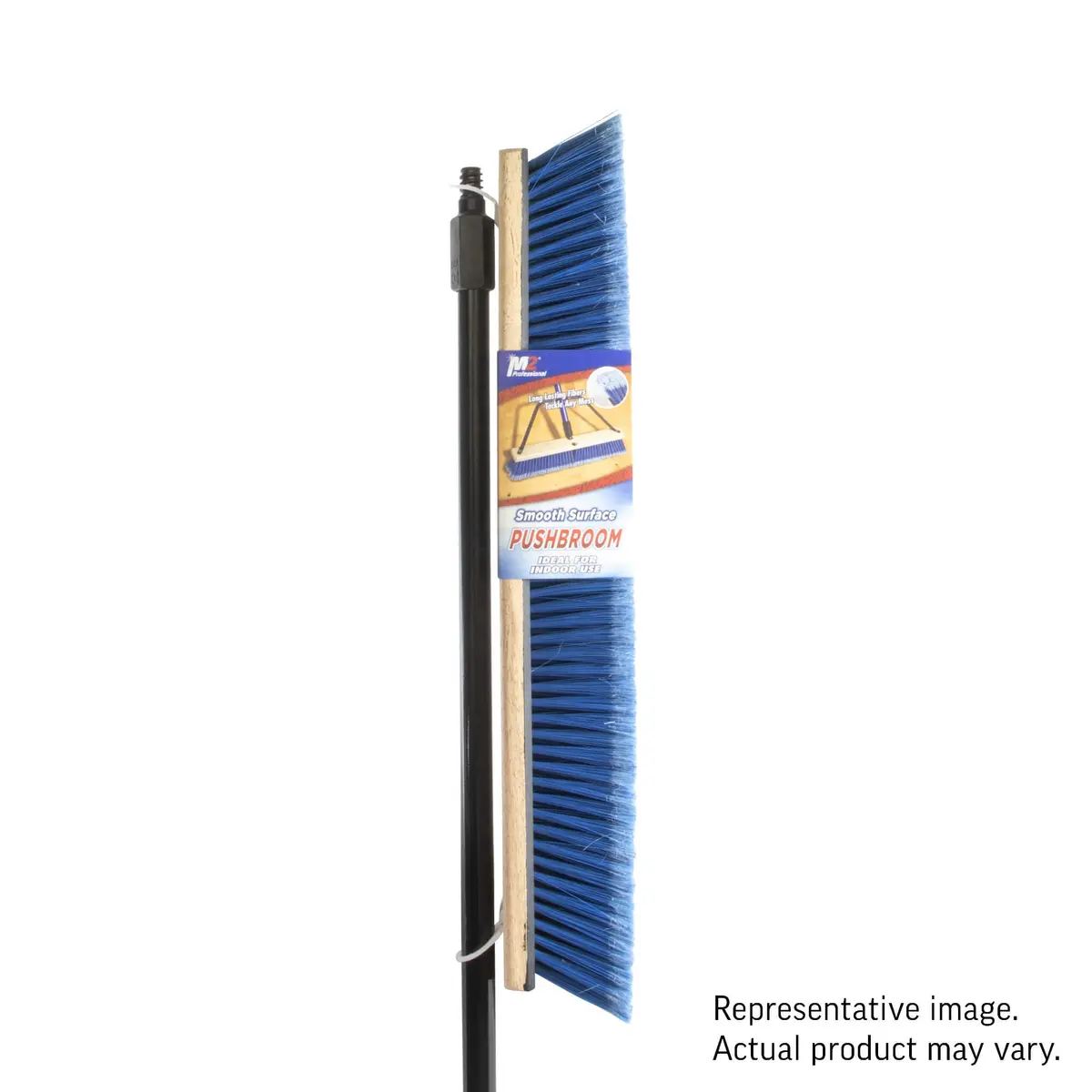 M2 24 In. Side Clipped Smooth Surface Soft Push Broom 1