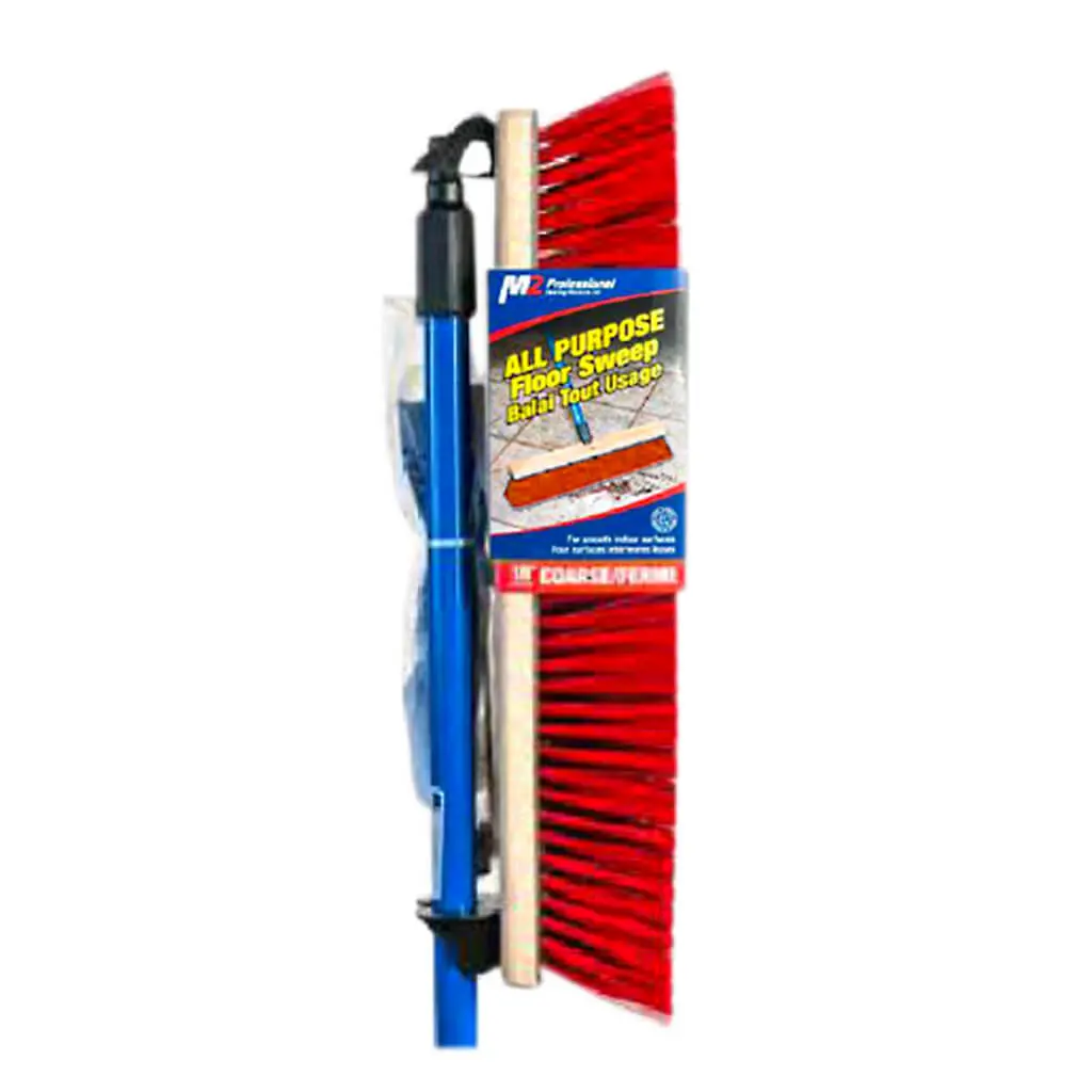 M2 24 In. Side Clipped All Purpose Coarse Garage Push Broom 1