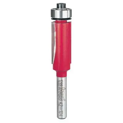 Freud 42-104 1/2 In. X 1 In. X 1/4 In. Shank Wood Cutting Bearing Flush Trim Router Bit 1