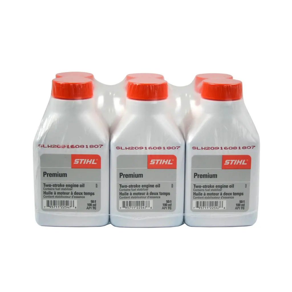 Stihl 70028710123 100Ml 50:1 Premium 2-Stroke Engine Oil (6-Pack) 1