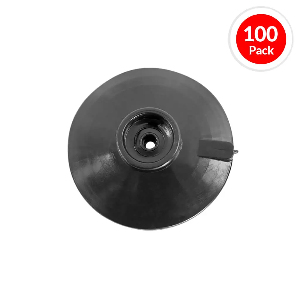 2 In.  System Platon Foundation Wrap Membrane Black Plastic Flat Washer (100-Pack) 1
