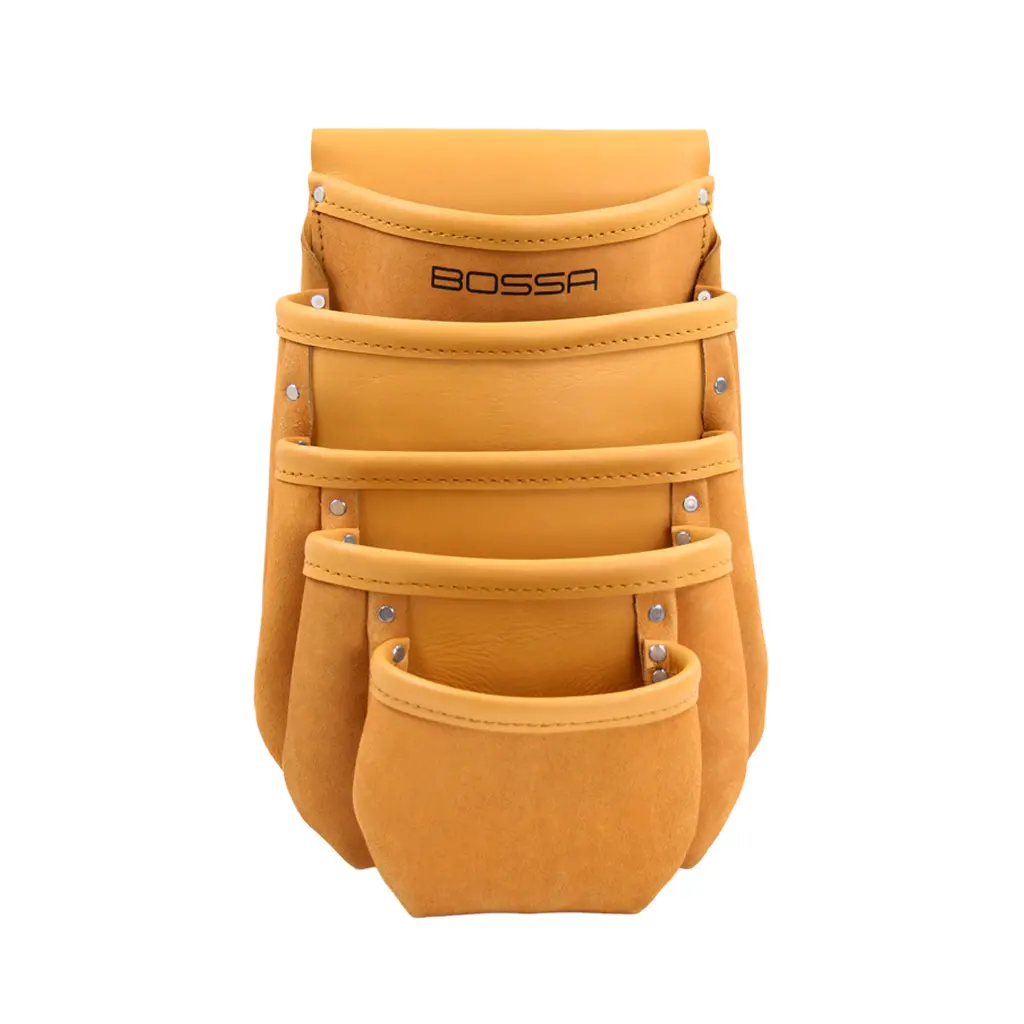 Bossa 5-Pocket Split Leather Drywall Tool Pouch 1