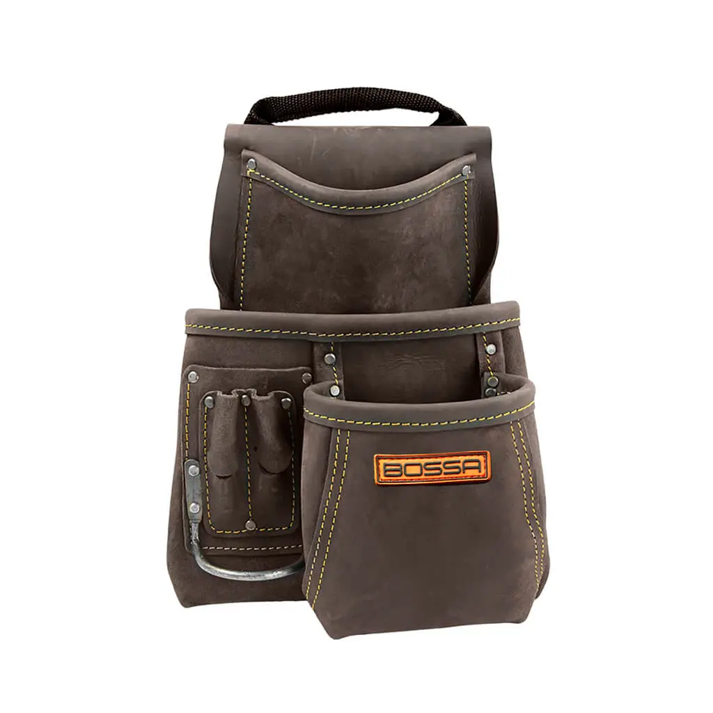 Bossa 6-Pocket Small Full Grain Leather Tool Pouch 1