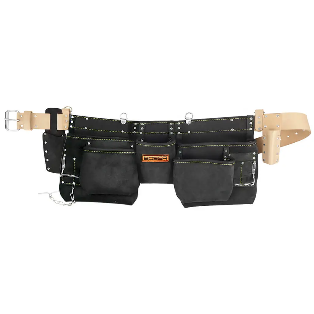 Bossa 11-Pocket Leather Carpenters Apron 1