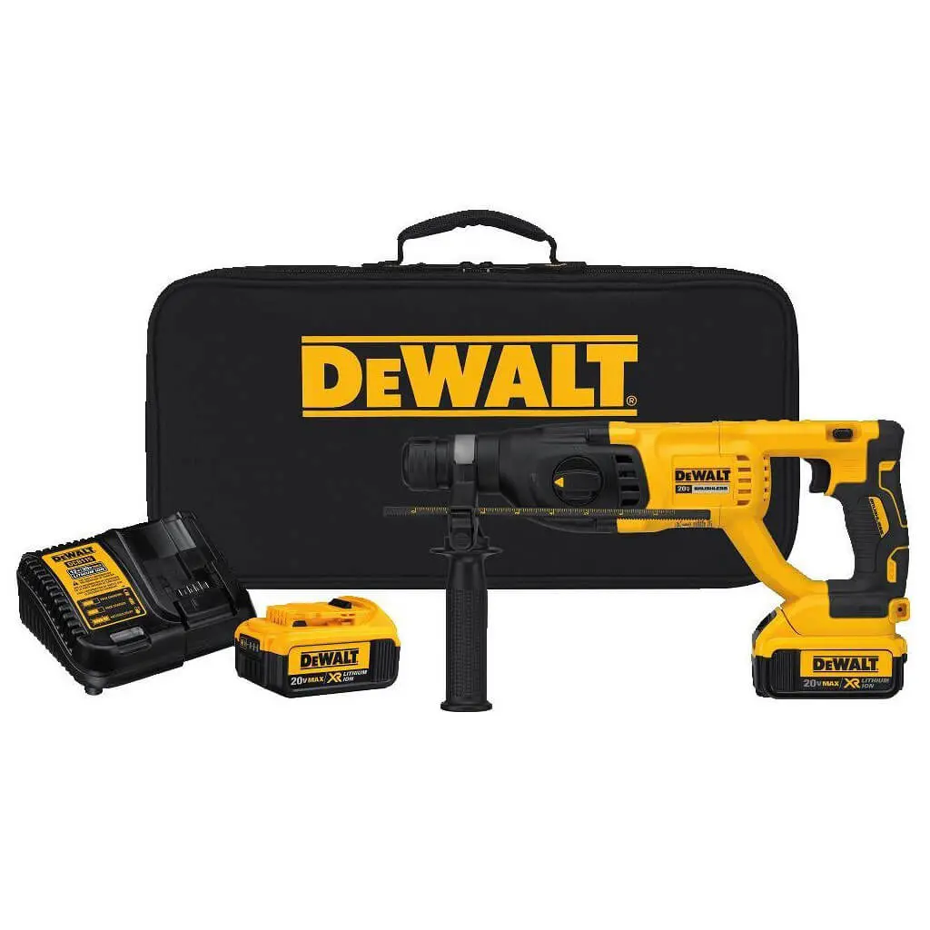 Dewalt Dch133m2 20-Volt Max Xr Lithium-Ion 1 In. Brushless Sds-Plus Rotary Hammer Kit 1