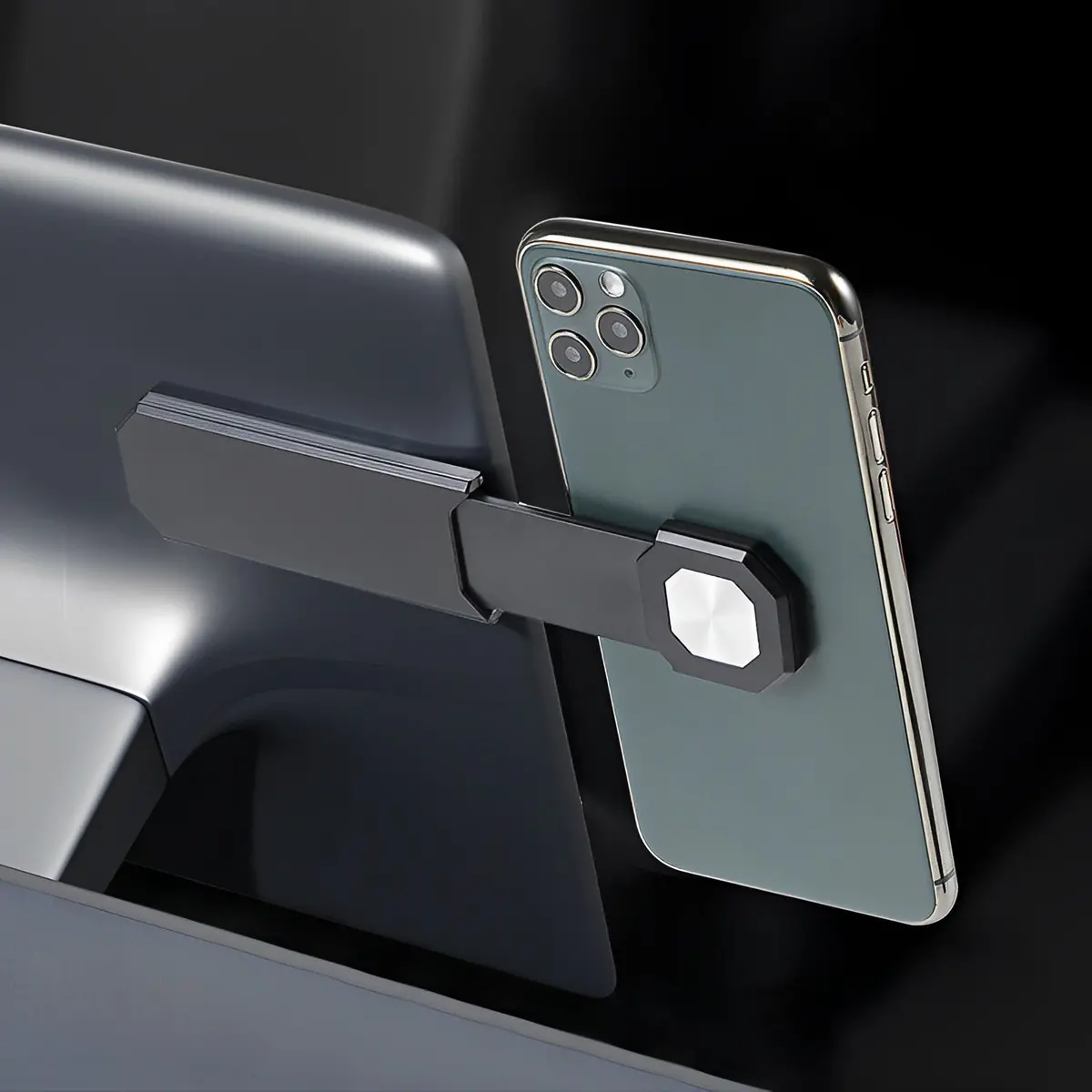 Magnetic Suction Phone Holder For Model 3/Y - Hidden Behind The Screen 1