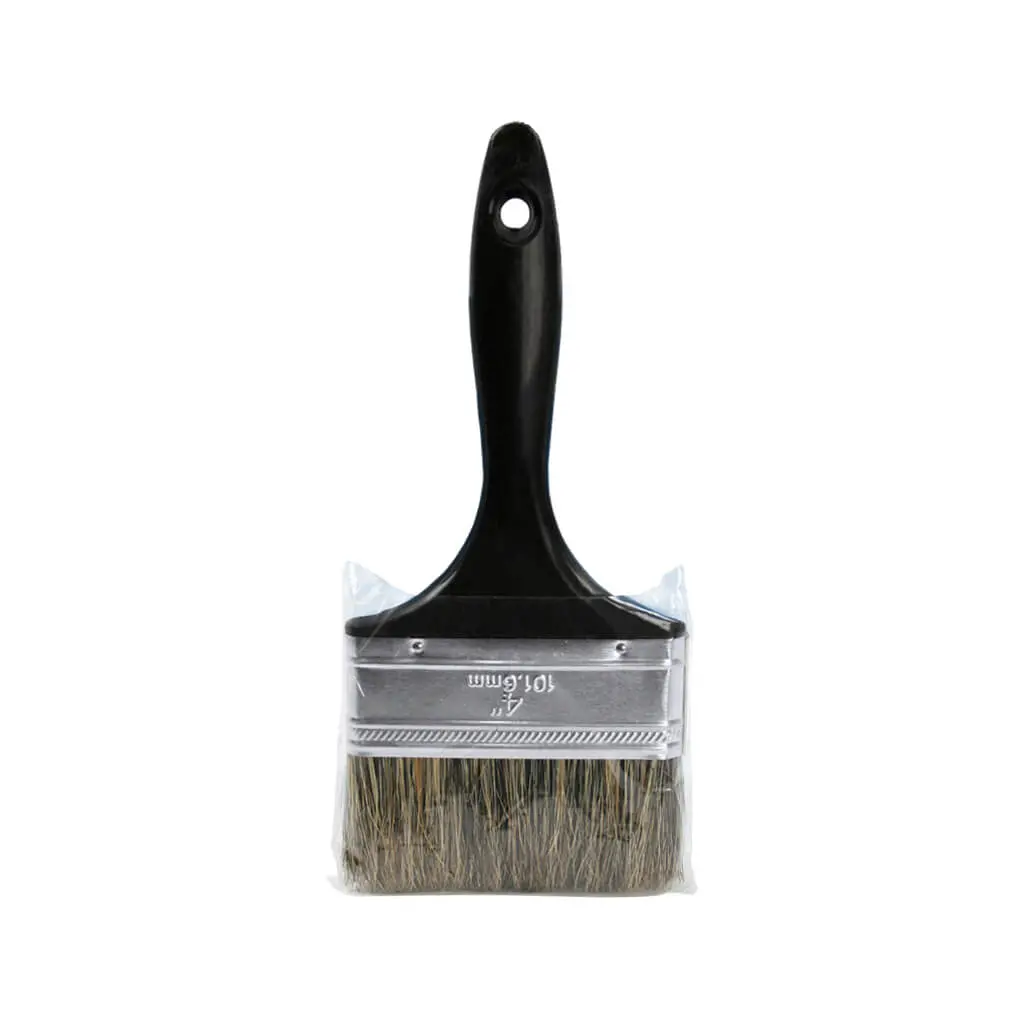 Crown Meakins 010140G 4 In. Economy Grey Bristle Straight Paint Brush 1