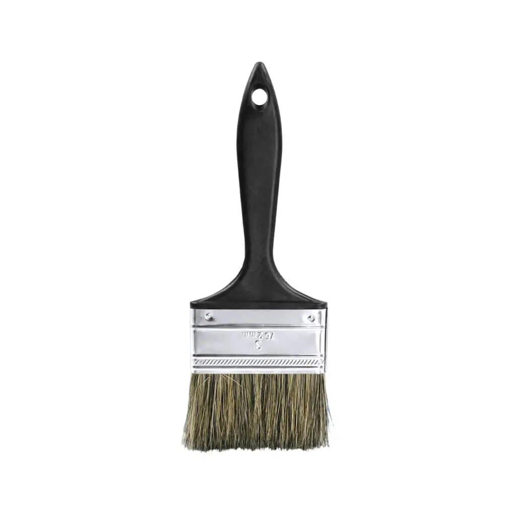 Crown Meakins 010130G 3 In. Economy Grey Bristle Straight Paint Brush 1