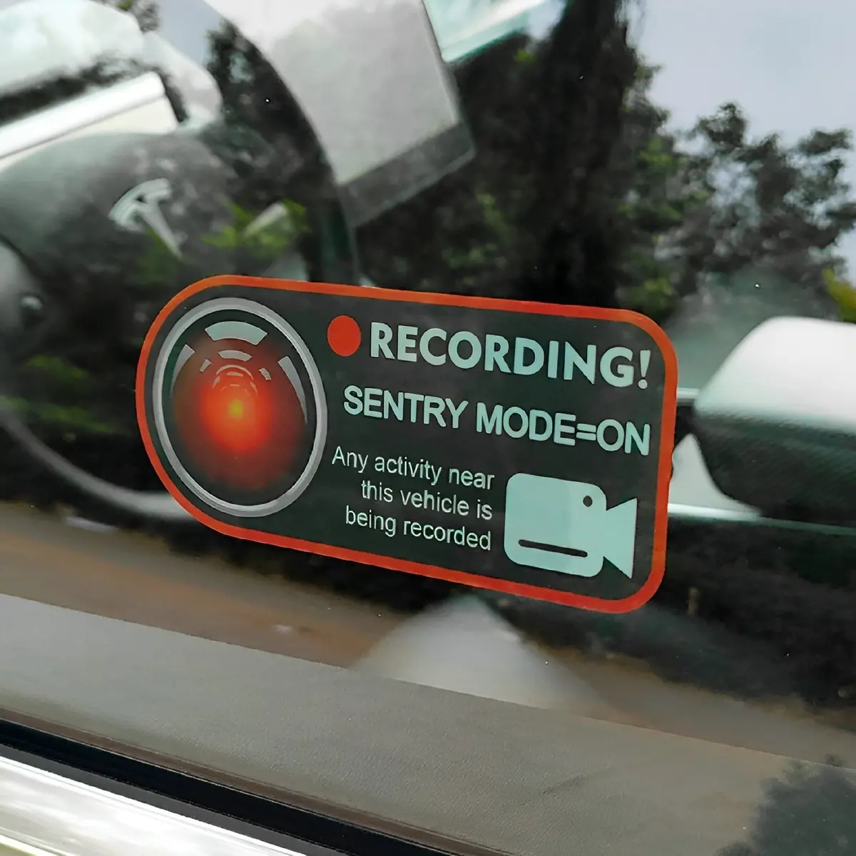 Sentry Mode Sticker For Tesla Model 3/Y/X/S/Cybertruck 1