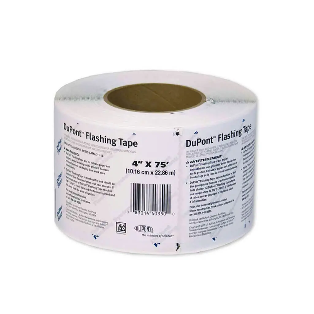 Dupont D15147389 4 In. X 75 Ft. Tyvek Self-Adhesive Air And Vapor Barrier Membrane Flashing System T 1