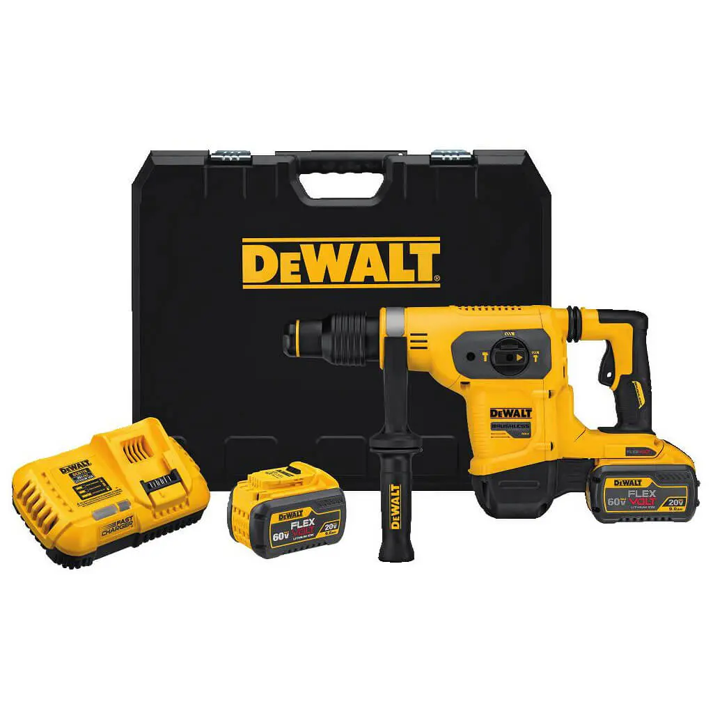 Dewalt Dch481x2 60V Max Flexvolt 1-9/16 In. Sds Combination Rotary Hammer Kit 1