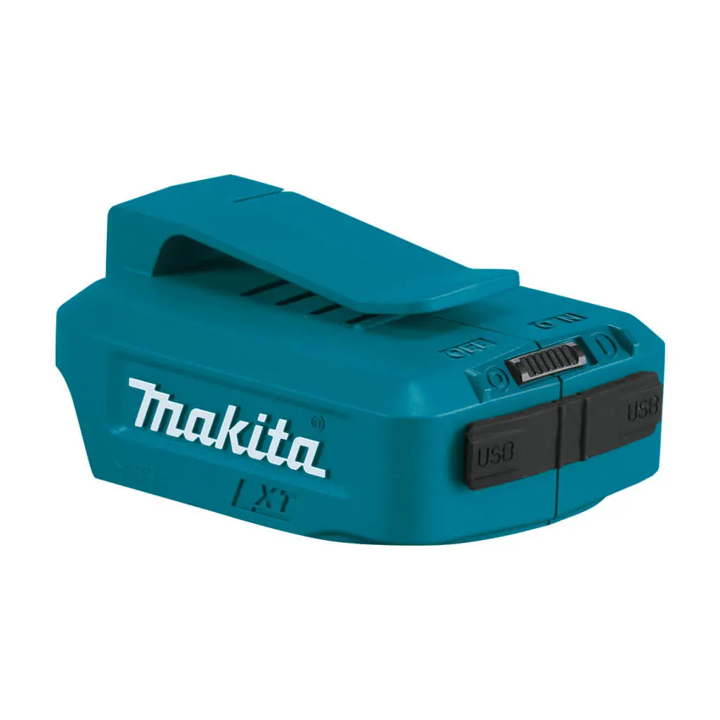 Makita Adp05 18-Volt Lxt Lithium-Ion Cordless Power Source Adapter With 2 Usb Ports 1