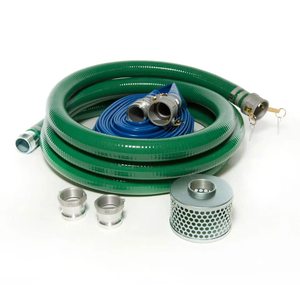 Honda 4 In. Camlock Suction & Layflat Discharge Water Pump Hose Kit 1
