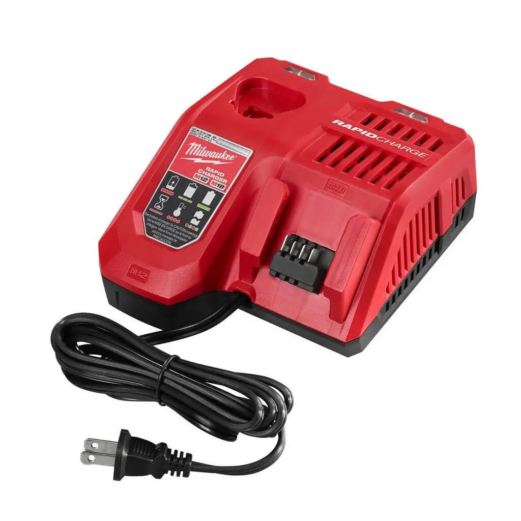 Milwaukee 48-59-1808 12-Volt/18-Volt M12/M18 Redlithium Lithium-Ion Multi-Voltage Rapid Battery Char 1