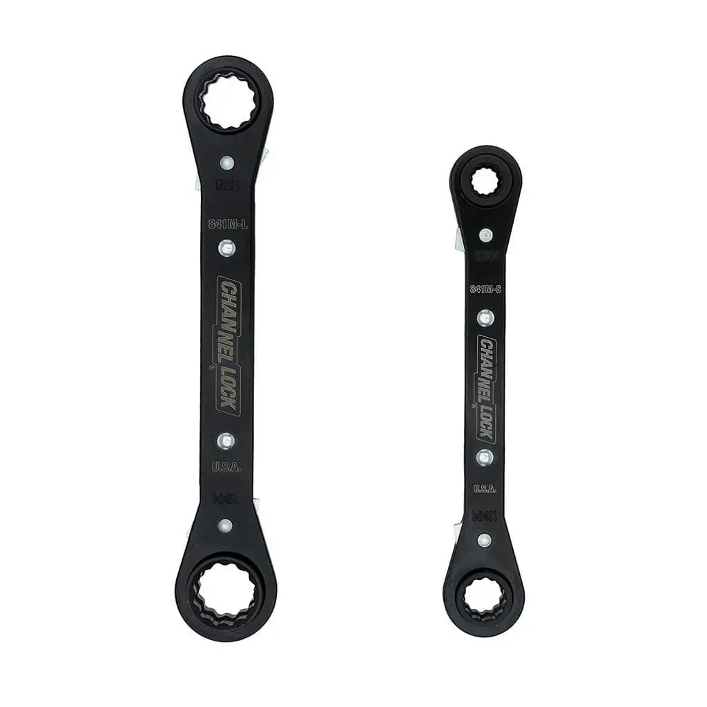 Channellock 841M Metric Ratcheting Combination Wrench Set (2-Pieces) 1