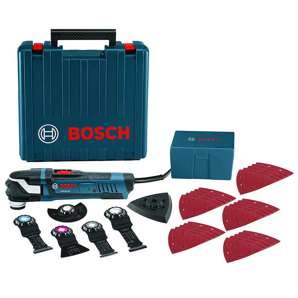 Bosch Gop40-30C Corded Brushless Variable-Speed Starlock-Plus Oscillating Multi-Tool (34-Piece) 1