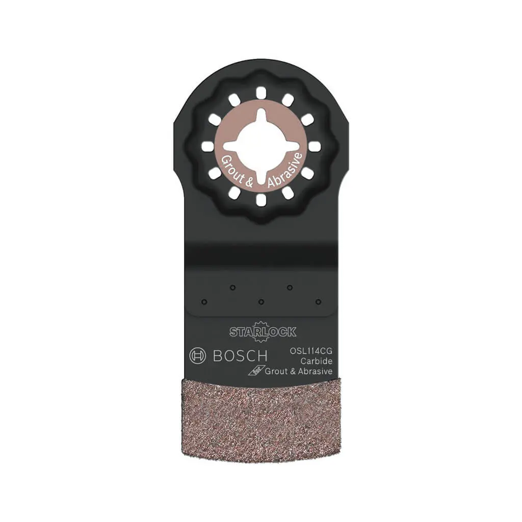 Bosch Osl114cg 1-1/4 In. Starlock Carbide Grit Grout And Tile Grinding Oscillating Multi-Tool Saw Bl 1