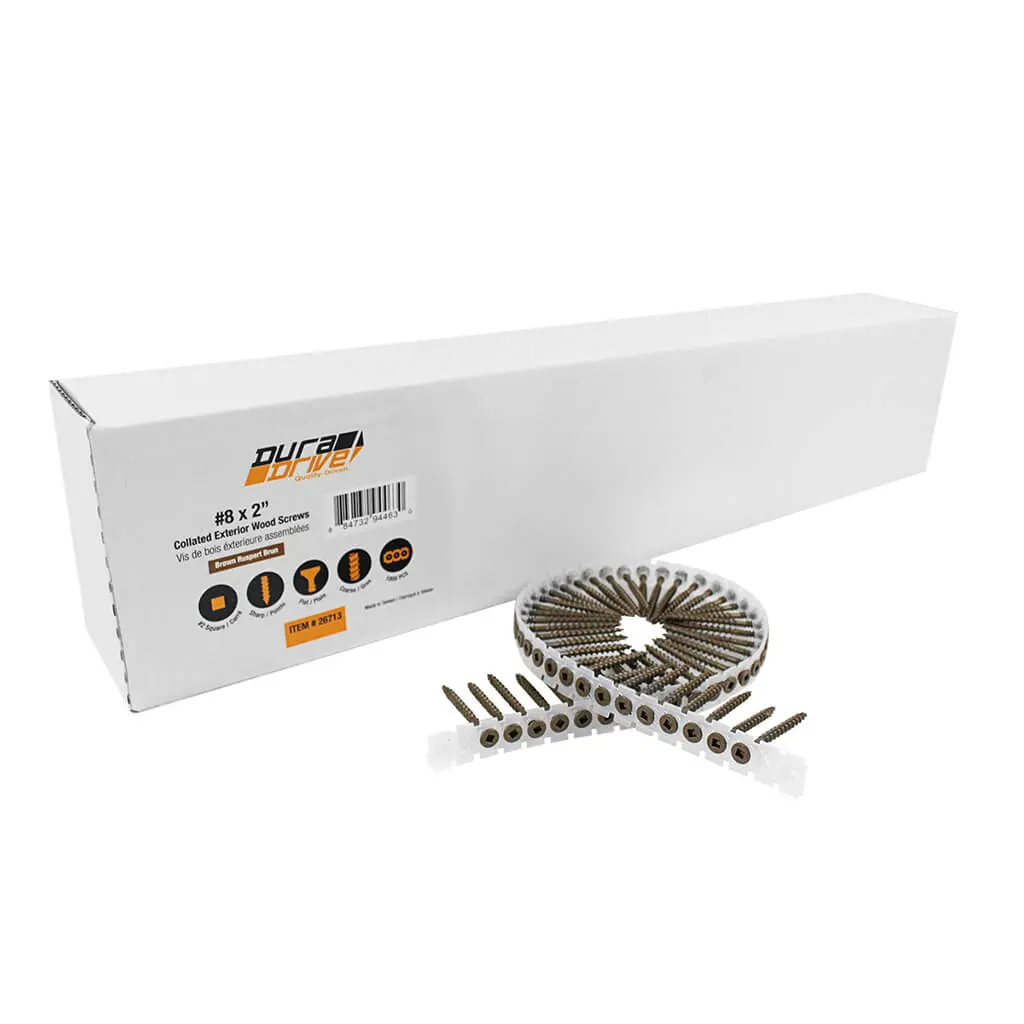 Duradrive #8 X 2 In. Square Drive Collated Deck Screws (1,000 Per Box) 1