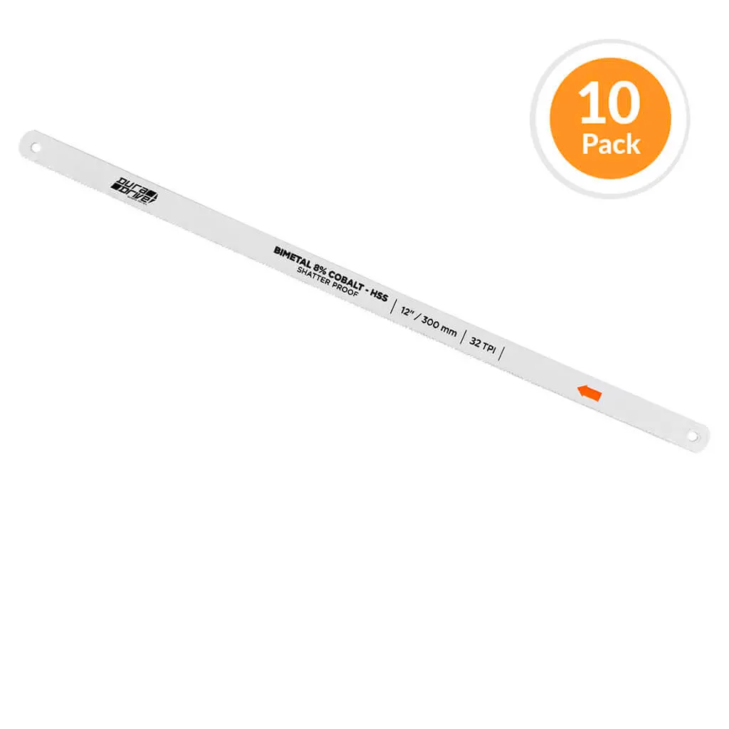 Duradrive 12 In. X 32 Tpi Bi-Metal Hss Cobalt Hacksaw Blade (10-Pack) 1