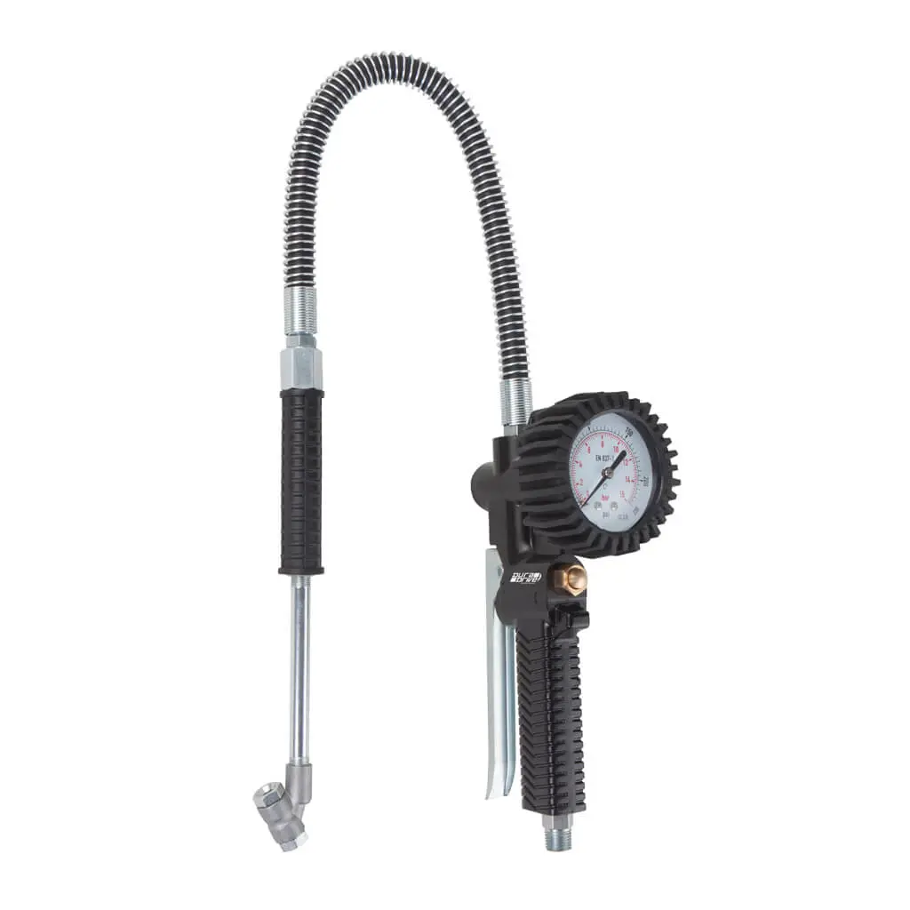 Duradrive Mechanical Tire Inflator Gauge For Trucks With 24 In. Flexible Hose & Dual Chuck 1