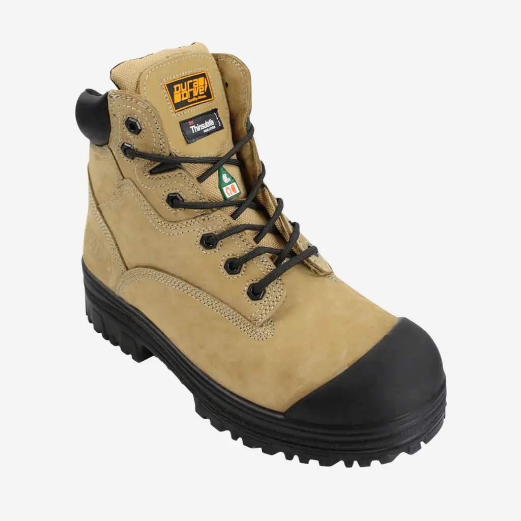 Duradrive Men's Csa Tundra 6 In. Composite Toe Metal Free Cow Nubuck Insulated Work Boots 1