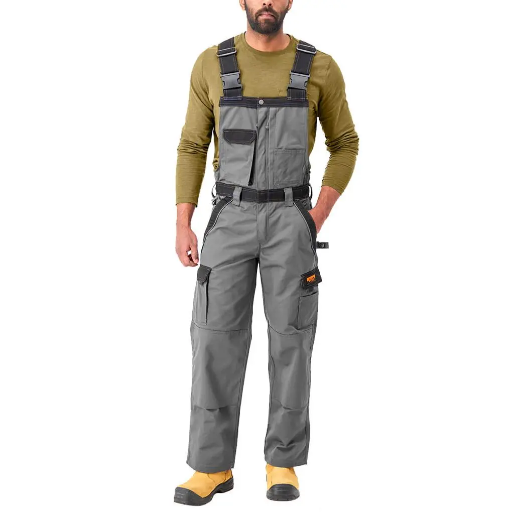 Duradrive Men's 65% Polyester/35% Cotton Twill Two-Tone Tradesman Safety Overall 1