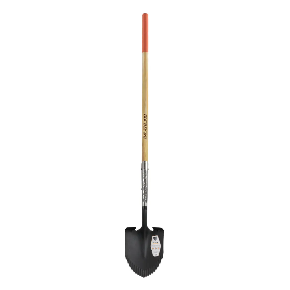 Duradrive 60" Wood Beige Round Point Carving Shovel 1