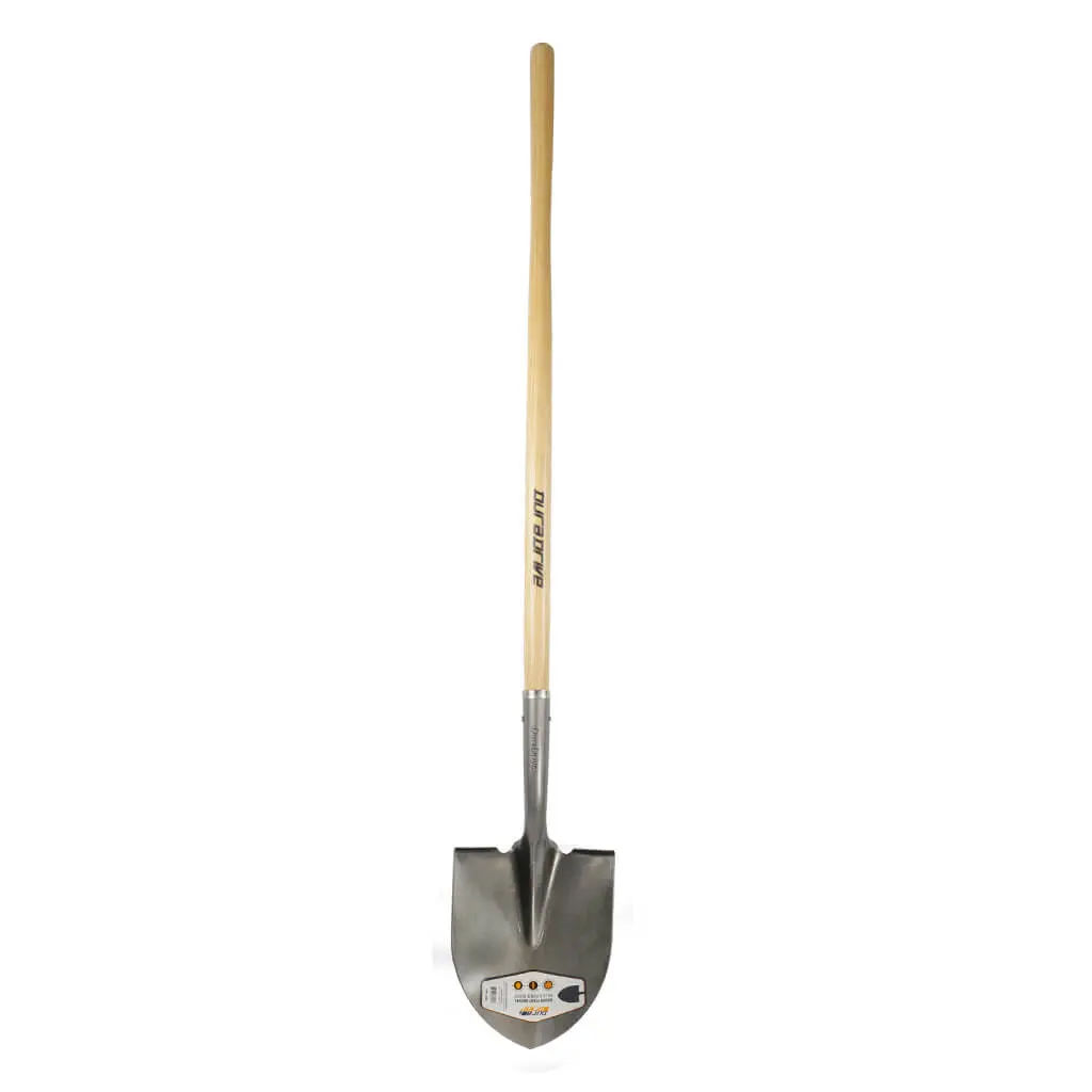 Duradrive 60" Ash Wood Round Point Shovel 1