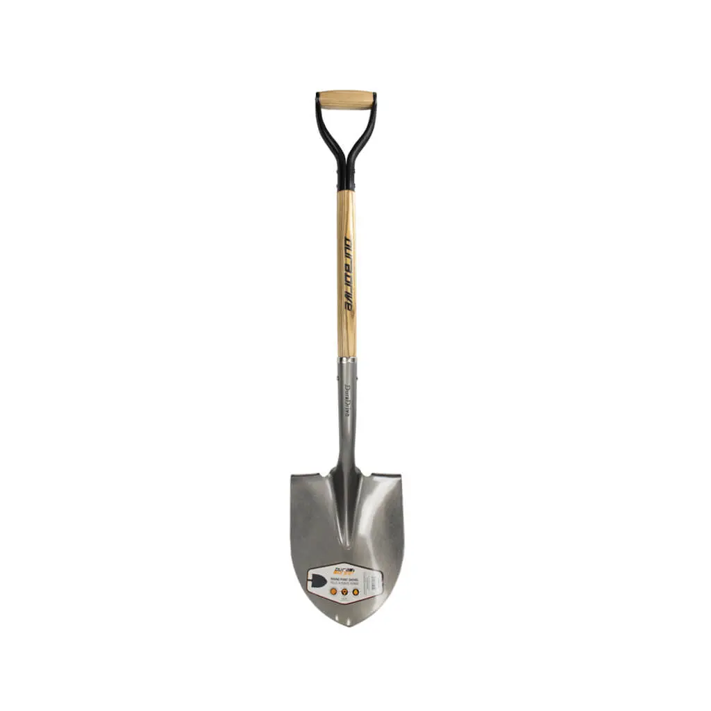 Duradrive 40" Ash Wood D-Handle Round Point Shovel 1