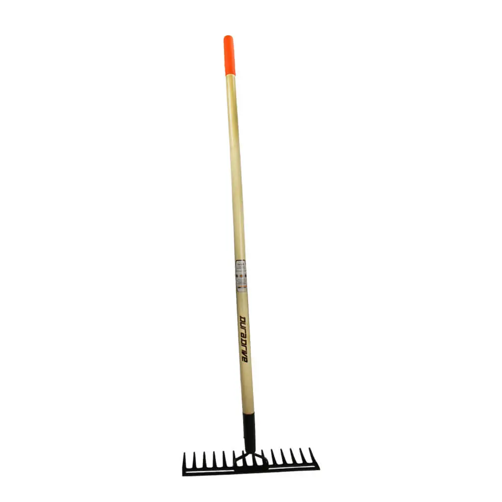Duradrive 62 In. 14-Tine Hardwood Handle Double Back Level Rake 1