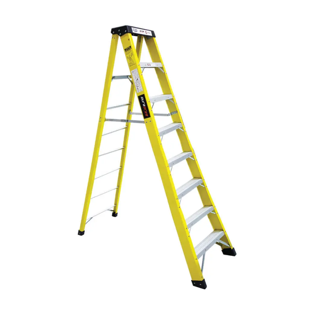 Duradrive 8' Fiberglass Step Ladder, 300 Lbs. Grade 1A 1